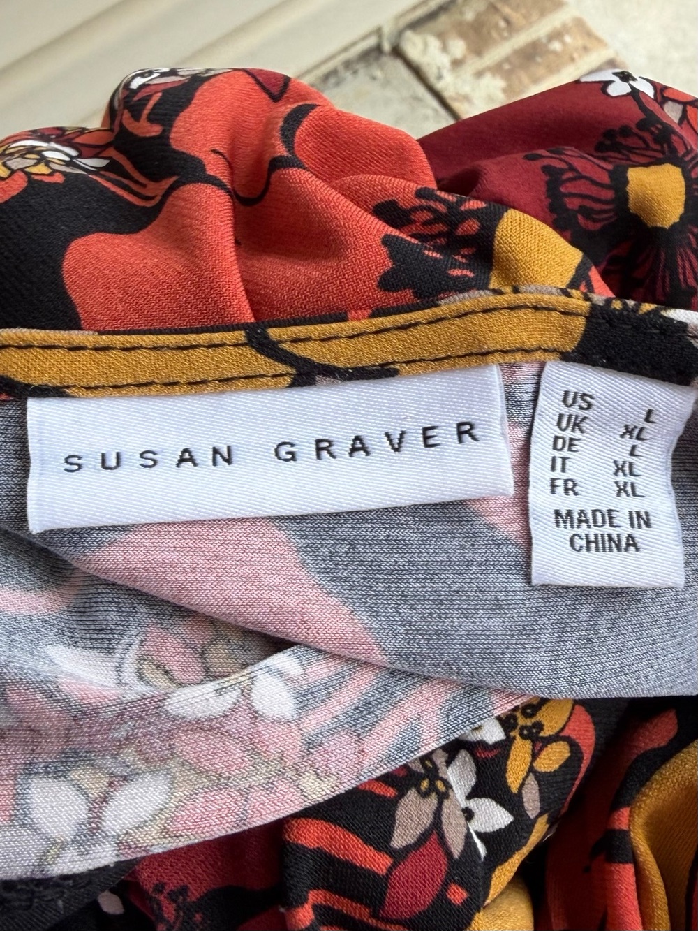 •Susan Graver• Floral Tie Front Peplum Cardigan Jacket - Size Large - Picture 2 of 8